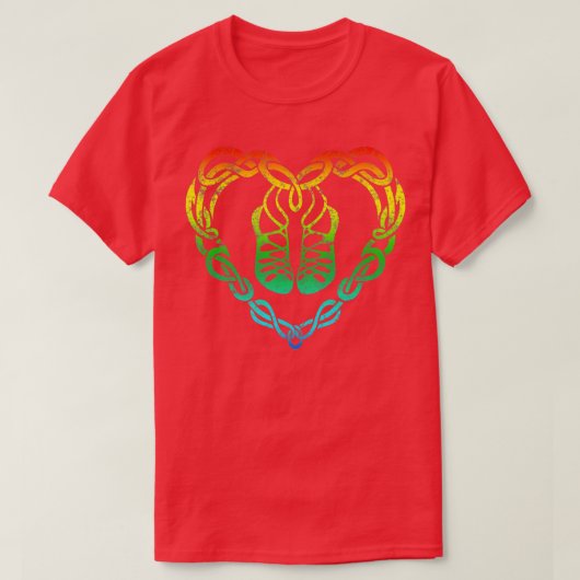 T-shirt Irish Step Dancing Celtic Knot Heart Cadeau (Design devant)