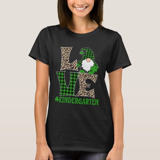 T-shirt Irish Teacher St Patricks Day Love Kindergarten Te (Devant)