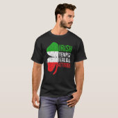 T-shirt Irish Temper Attitude italienne St Patrick's Day S (Devant entier)
