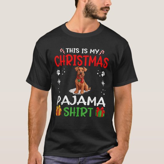 T-shirt Irish Terrier Dog Nightgown Pajama This is my Chri (Devant)
