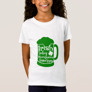 T-Shirt Irish Today, Hungover Demain
