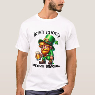 T-shirt Irish Today Hungover Tomorrow St. Patrick's Day
