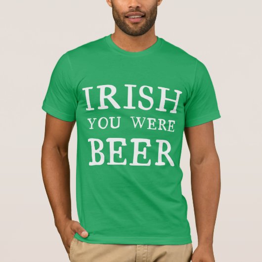 T-shirt Irish Tu Étais Bière (Devant)