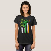 T-shirt Irish US American Flag Fishing Fish St Patricks Da (Devant entier)