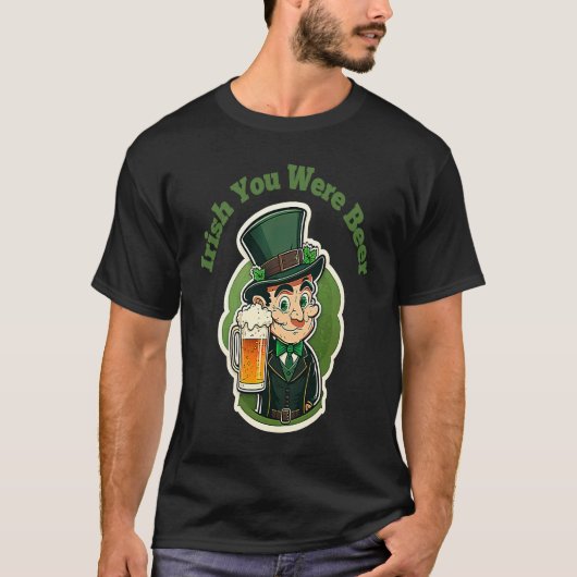 T-shirt Irish Vous Étiez Bière Jour de la St Patrick Amusa (Devant)