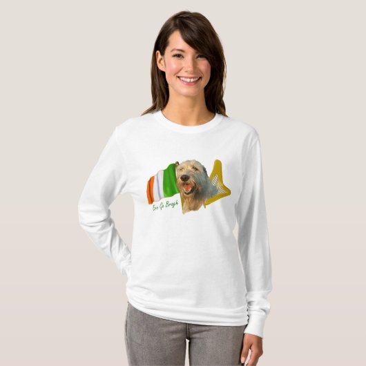 T-shirt Irish Wolfhound Erin Go Bragh (Devant entier)