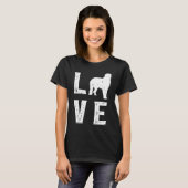 T-shirt Irish Wolfhound Love (Devant entier)