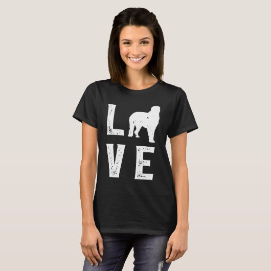 T-shirt Irish Wolfhound Love (Devant entier)