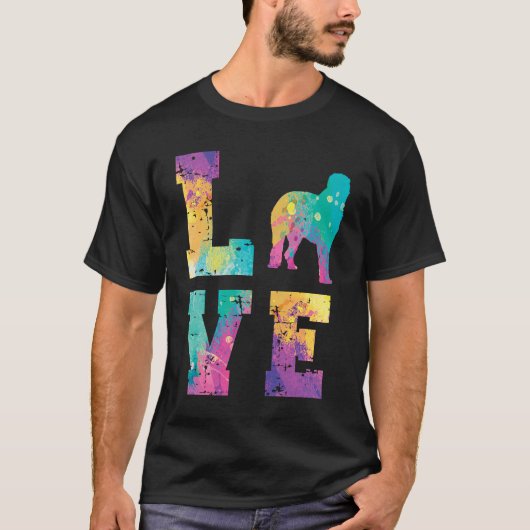 T-shirt Irish Wolfhound Love (Devant)