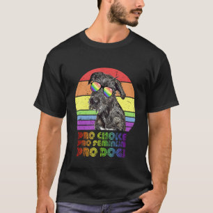 T-shirt Irish Wolfhound Pro Choice Pro Feminism Pro Chiens