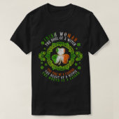 T-shirt Irish Woman Soul Of A Witch Shamrock St Patrick's (Design devant)