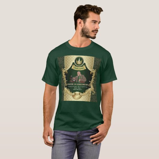T-shirt Irlandais Alzheimer's Funny St. Paddy Gangster T-S (Devant entier)