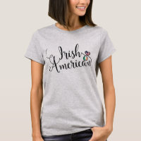 Irlandais Américain Entwinted Hearts Tee - shirt
