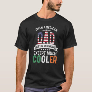 T-shirt Irlandais American Papa Fête des pères Papa Pays I