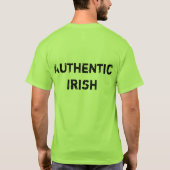 " T-shirt irlandais "authentique (Dos)