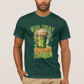 T-shirt Irlandais Beer Clover Grunge Funny St Patrick Day  (Devant)