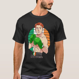 T-shirt Irlandais Boxe Pride Irlande Drapeau Vintage Ginge