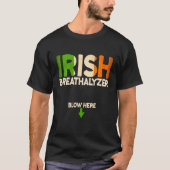 T-shirt Irlandais Breathalyzer St Patrick's Day Shamrock I (Devant)