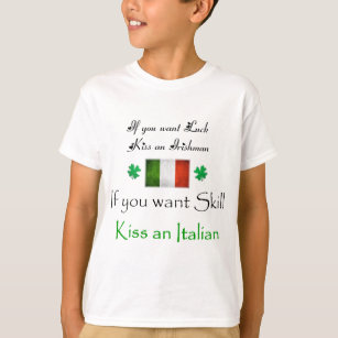 T-shirt IRLANDAIS de baiser - contre l'ITALIEN