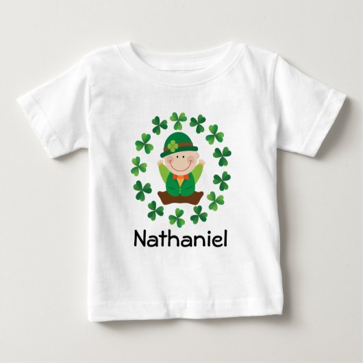T-shirt irlandais de bébé de Jour de la Saint (Devant)