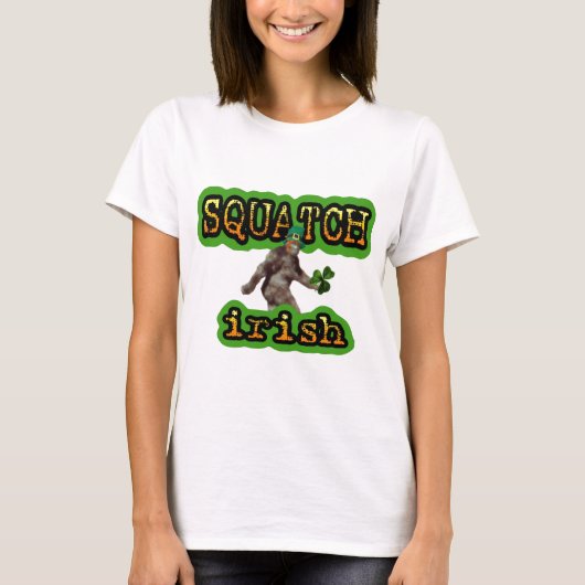 T-shirt Irlandais de squatch (Devant)