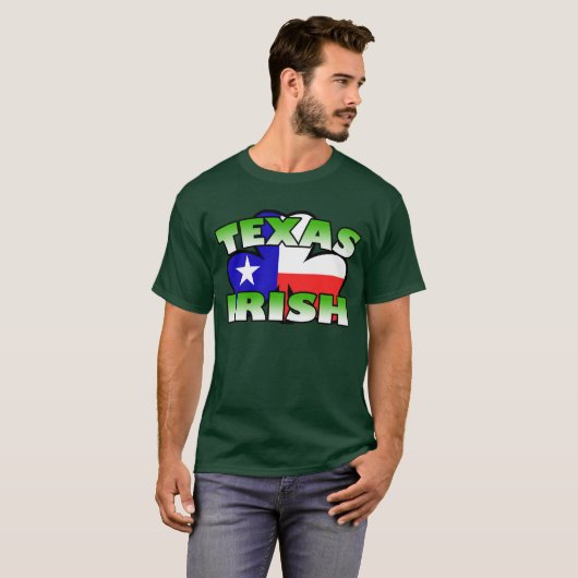 T-shirt Irlandais du Texas (Devant entier)