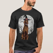 T-shirt Irlandais effrayant Setter Chien sorcier Casquette (Devant)