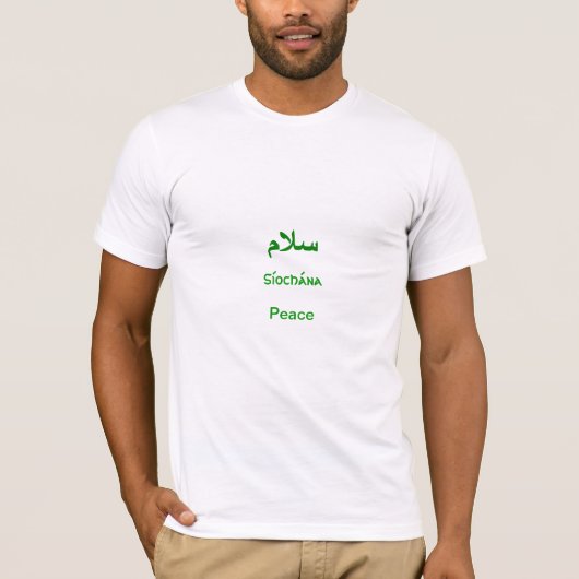 T-shirt irlandais et palestinien de solidarité (Devant)