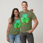 T-shirt Irlandais Gnome Monogram Shamrock Unisex (Unisexe)