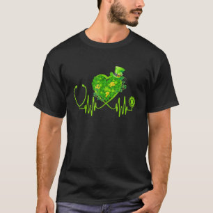 T-shirt Irlandais Infirmière Stethoscope Jour de la Saint 