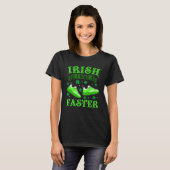 T-shirt Irlandais Je courais plus vite St Patrick Jour 2 (Devant entier)