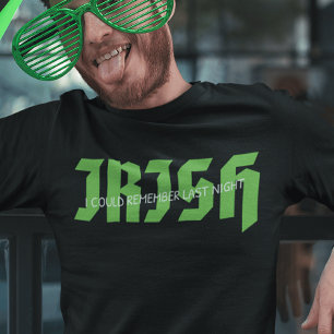 T-shirt Irlandais Je pourrais me souvenir