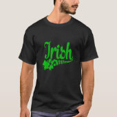 T-shirt Irlandais Lucky Shamrock Green Clover St Patrick's (Devant)
