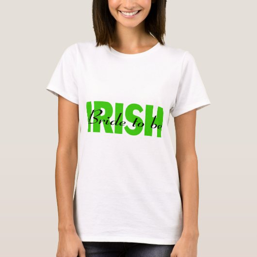 T-shirt Irlandais Mariée (Devant)