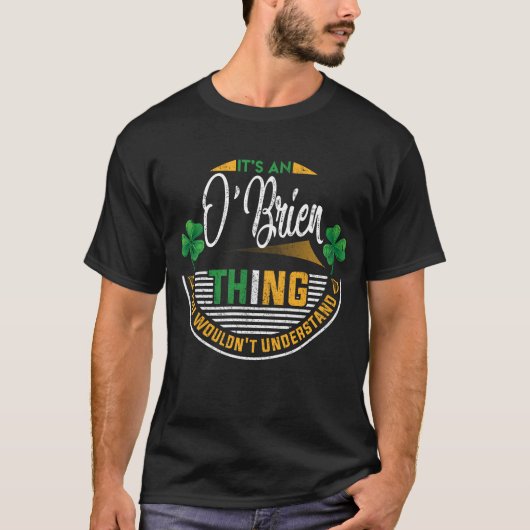 T-shirt Irlandais - O'Brien Que vous ne comprendriez pas (Devant)