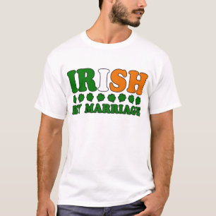 T-shirt Irlandais par le drapeau de mariage