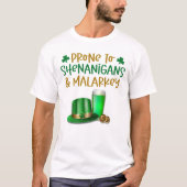 T-shirt Irlandais Prone To Shenanigans (Devant)