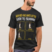 T-shirt Irlandais Red and White Setter Guide to Training D (Devant)