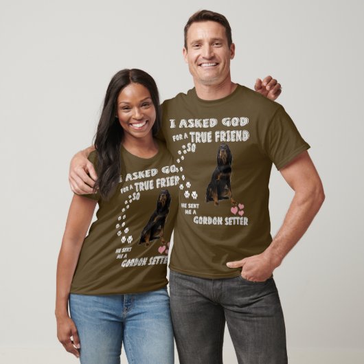 T-shirt Irlandais Setter Dog Mom Anglais Setter Dad print (Unisexe)