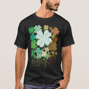 T-shirt Irlandais Shamrock 4 femmes Jour de la Saint Patri