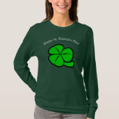 T-shirt Irlandais Shamrock de trèfle vert Saint Patrick Fe (Devant)