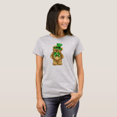 T-Shirt Irlandais Teddy Bear (Unisex) (Devant entier)