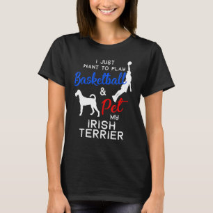 T-shirt Irlandais Terrier Funny Basketball Chien propriéta