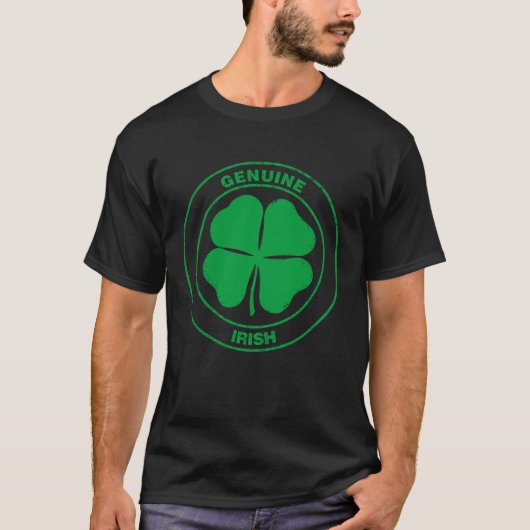 T-shirt Irlandais véritable (Devant)