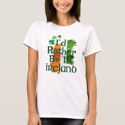 T-shirt irlandais vintage, Chemise Saint Patrick,  (Devant)