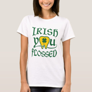 T-shirt Irlandais Vous avez Flossed Jour de la Saint Patri