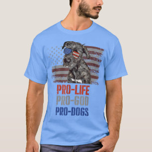 T-shirt Irlandais Wolfhound Anti-avortement Pro God Pro Ch