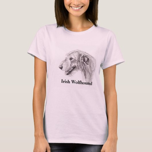 T-shirt irlandais Wolfhound Dog Art (Devant)