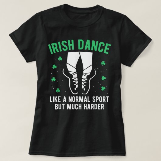 T-shirt Irlandaise Danser Filles Danser Jour de la Saint P (Design devant)