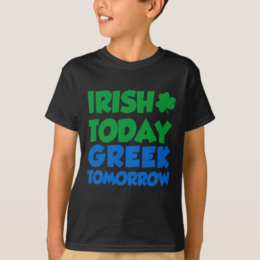 T-shirt Irlande Aujourd'hui Grec Demain (Devant)